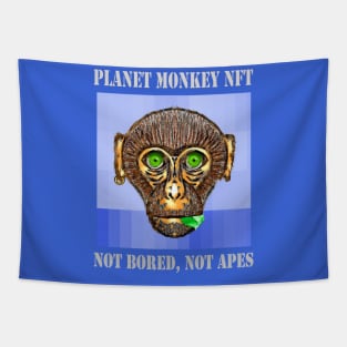 Planet Monkey Cute Animals Not Bored Apes Tapestry