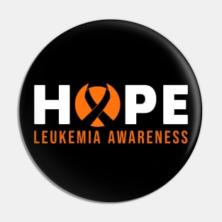 ORANGE LEUKEMIA RIBBON HOPE Pin