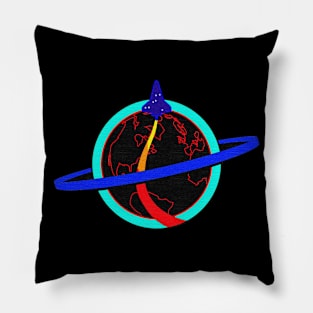 Black Panther Art - NASA Space Badge 6 Pillow