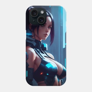 Cyberpunk girl Phone Case