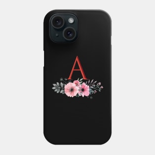 Monogram Floral A Phone Case