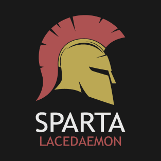 Sparta Lacedaemon Spartan Helmet Symbol T-Shirt