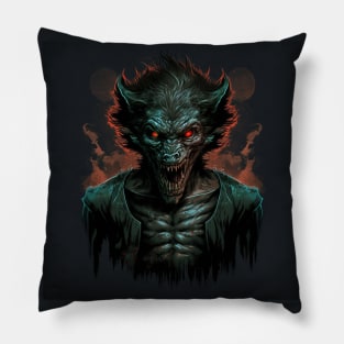 Horror Werewolf Pillow