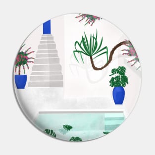 Santorini Pool Pin