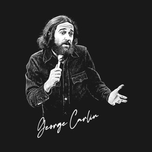 George Carlin // 70s Retro Fan Artwork T-Shirt