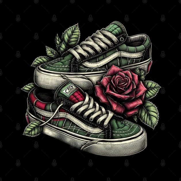 Shoes Rose by DarkWave