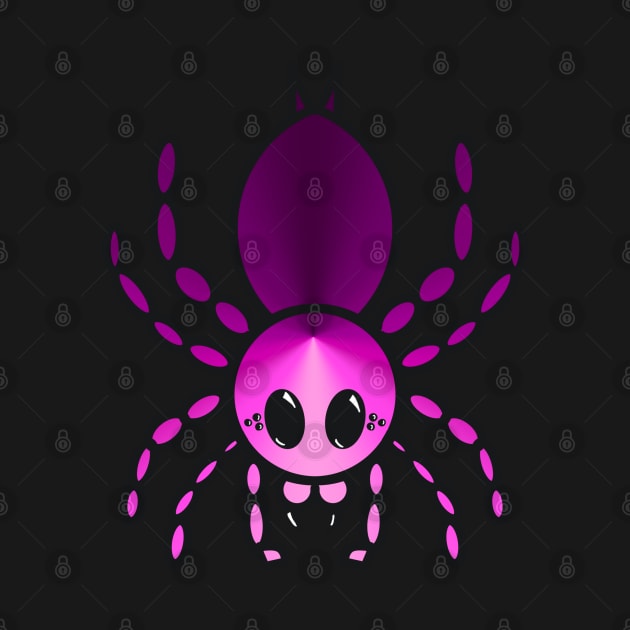 Colorful Cartoon Tarantula (Pink) by IgorAndMore