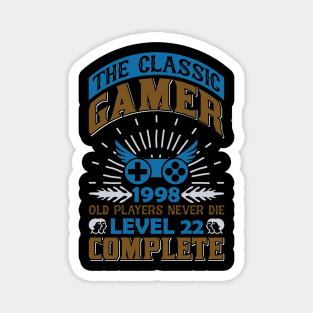 The Classic Gamer - Old Players Never die 1998 Magnet