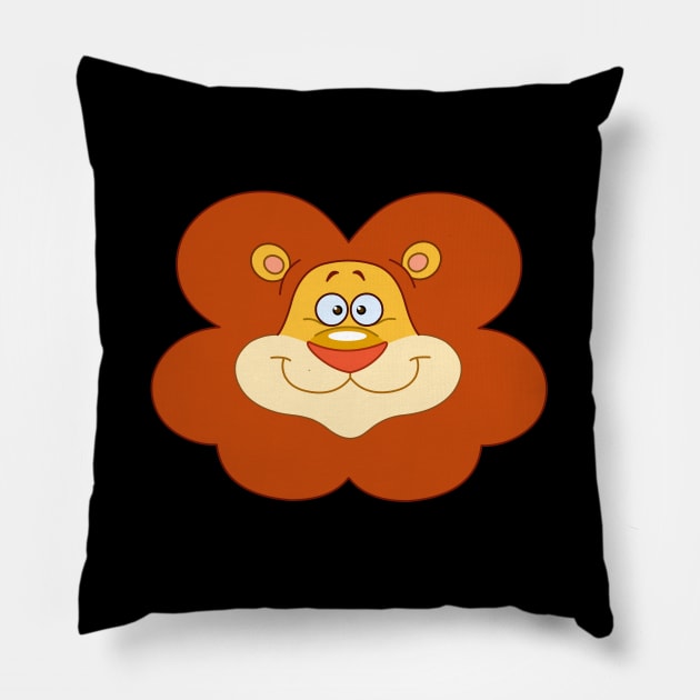 Lion Face Pillow by DigiToonsTreasures