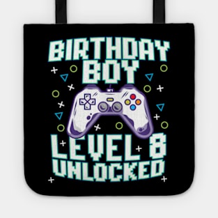 8th Birthday  Video Gamer Gaming 8 Years Old Bday Tote