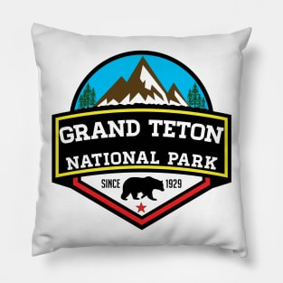 GRAND TETON NATIONAL PARK WYOMING BEAR 1929 HIKING CAMPING CLIMBING Pillow