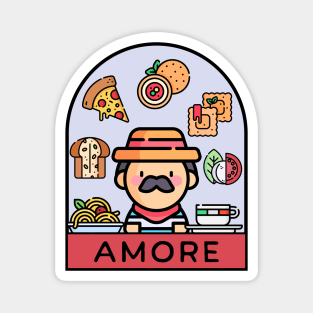 Love Italian Food Magnet