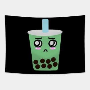 Sad matcha boba Tapestry