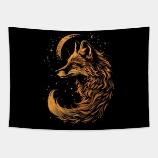 Fox Solitary Sentries Tapestry