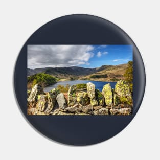 Haweswater Reservoir And Stone Wall Pin