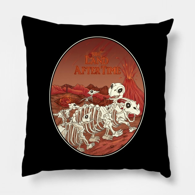 the land after time Pillow by opoyostudio