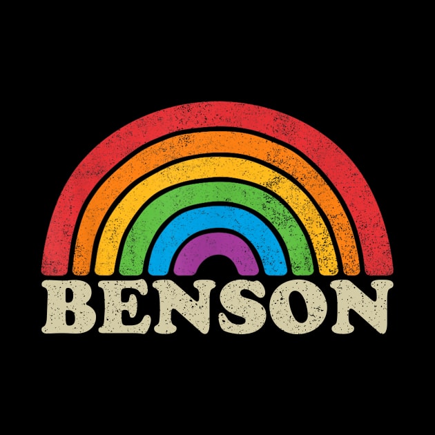 Benson - Retro Rainbow Flag Vintage-Style by ermtahiyao	