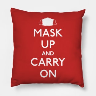 Mask Up and Carry On Pillow