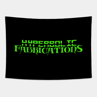 Hyperbolic Fabrications hyperbolic green logo Tapestry