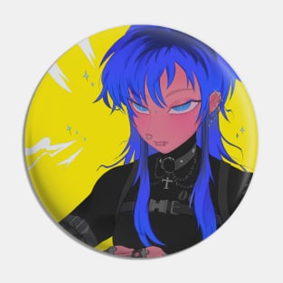 Girl boss (transparent) Pin