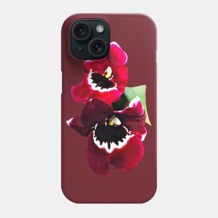 Maroon Miltonia Orchids Phone Case