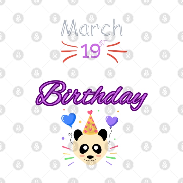 March 19 st is my birthday by Oasis Designs