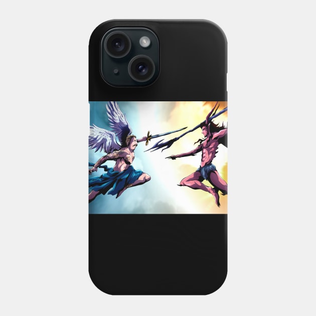 Angel Dandy versus Devil Dandy Phone Case by Tattooeddandyyy70