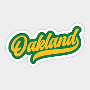 Elephant-Inspired Oakland A's Design Sticker for Sale by