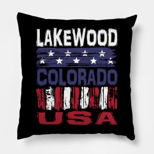 Lakewood Colorado USA T-Shirt Pillow