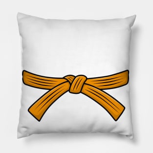 Judo belt orange belt Judo 4th Kyu Obi, Jiu-Jitsu, Aikido Pillow