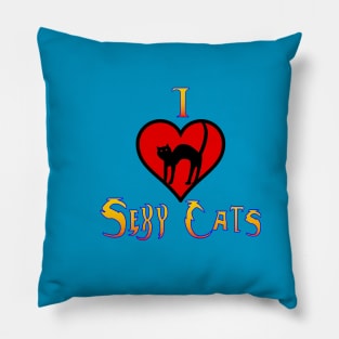 I Love Cats Pillow