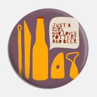Just a girl who loves pottery and beer Pin