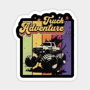 monster truck adventure Magnet