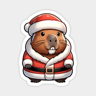 Anime Capybara Christmas Magnet
