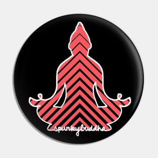 Illusion Buddha (Light Text) Pin