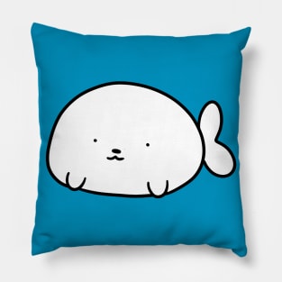 Baby Harp Seal Blob Pillow