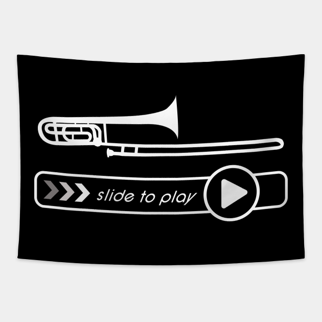 Funny Trombonist Quote Marching Band Trombone Trombone Tapestry