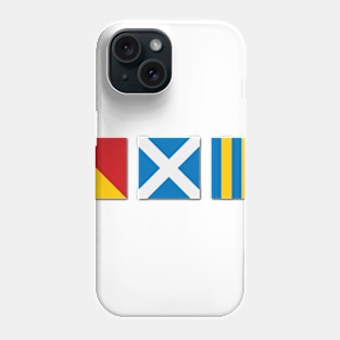 OMG.Nautically speaking, OH MY GOD! Flags Phone Case