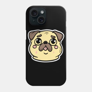 Little Pug Dog Lover Puppy Retro Phone Case