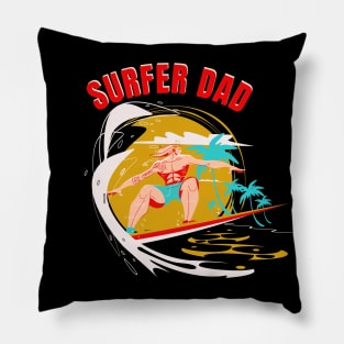 Surfer Dad Pillow