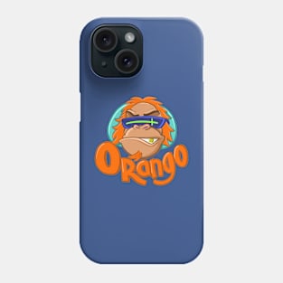 head of an orangutan with futuristic glasses Phone Case