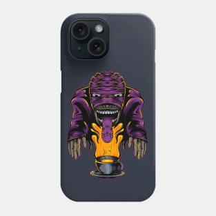 Mummy monster coffee Phone Case