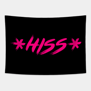 *HISS* pink text Tapestry