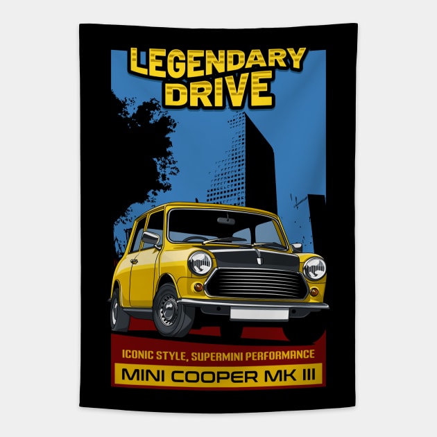 Vintage Morris Car Tapestry by milatees