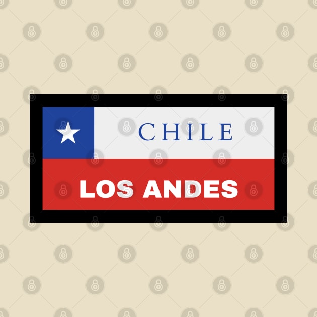 Los Andes City in Chilean Flag by aybe7elf