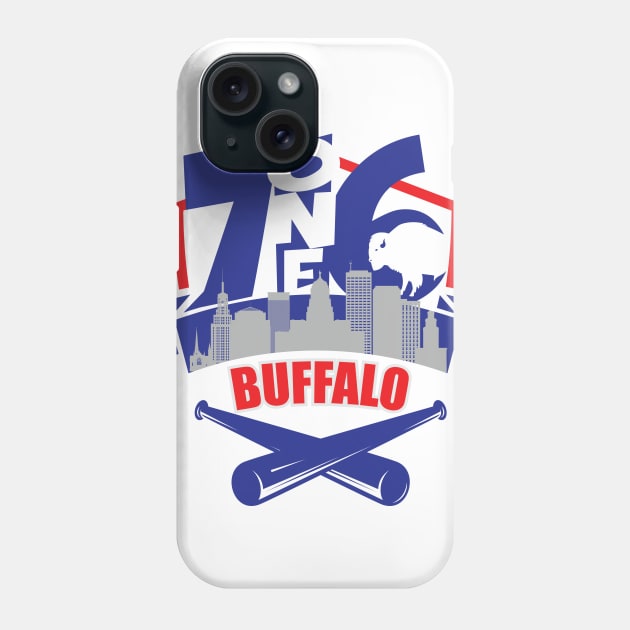 716 Buffalo Baseball color Phone Case by AssortedRealitee