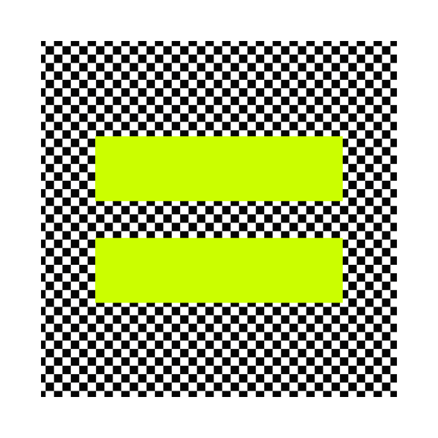 Checkerboard Equality neon yellow by silversurfer2000
