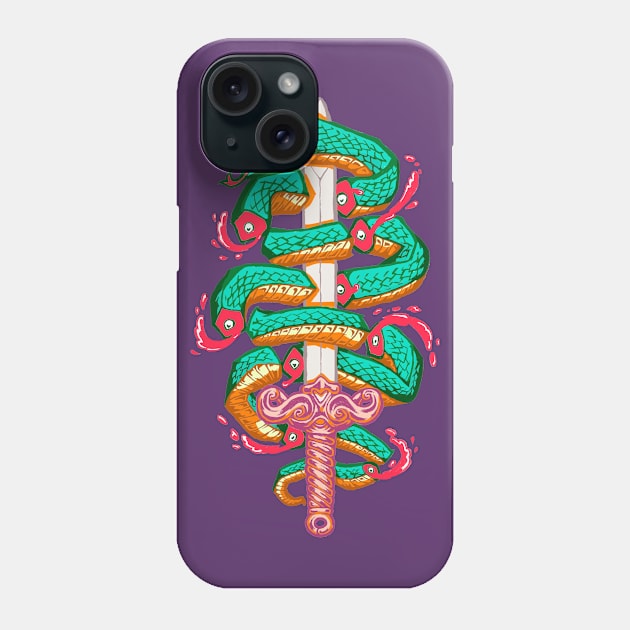 Snake killer Phone Case by Villainmazk