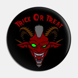 A scary Demon trick or treat Pin