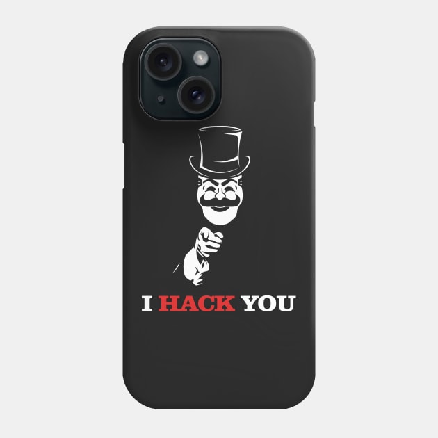 Uncle FSociety I Hack You Mr Robot Phone Case by KrateMilk